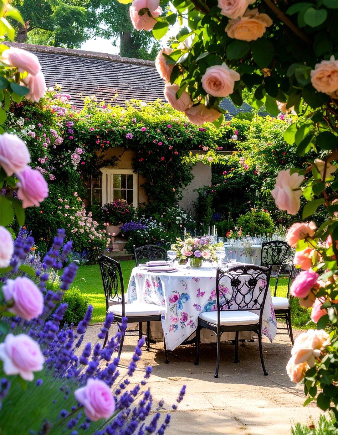 English Cottage Garden Backyard Wedding - 30 backyard wedding ideas