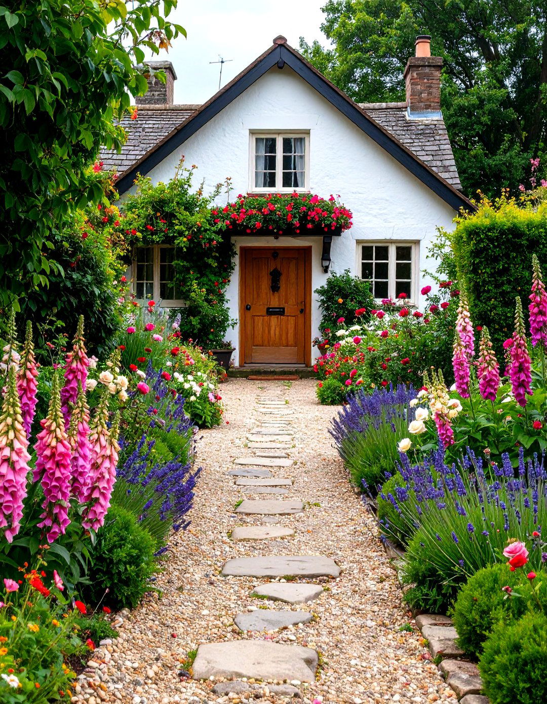 English Cottage Garden Driveway Entrance - 30 driveway entrance landscaping ideas
