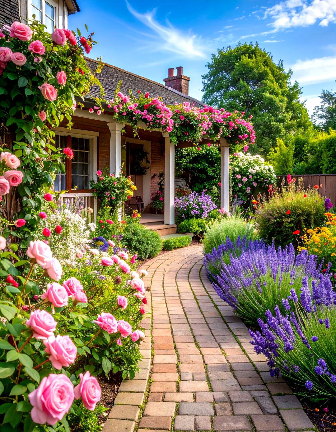 English Cottage Garden Porch - 30 front porch landscaping ideas