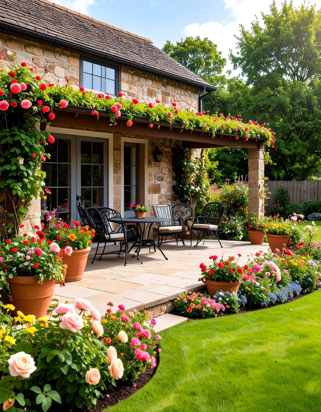 English Cottage Garden Porch - 30 front porch design ideas photos