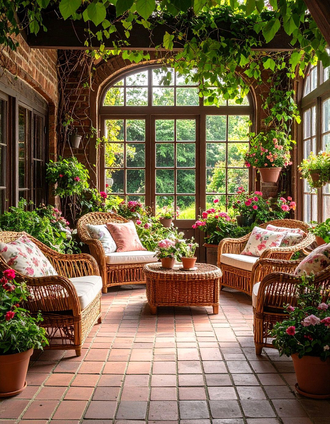 English Cottage Garden Room - 30 3d interior design ideas