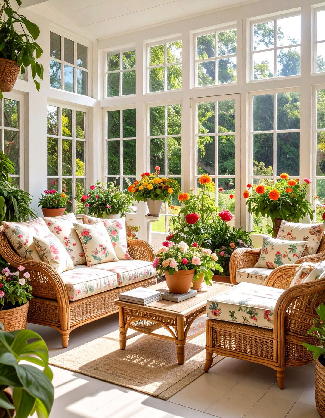 English Cottage Garden Room - 30 interior design training ideas