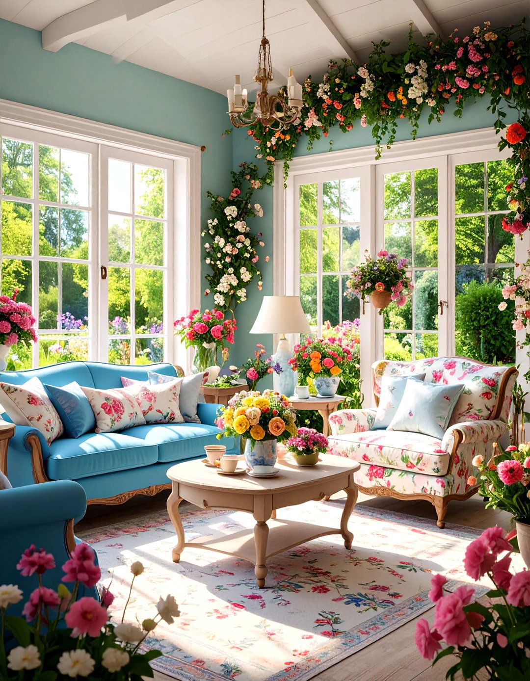English Cottage Garden Room - 30 3d interior design software ideas