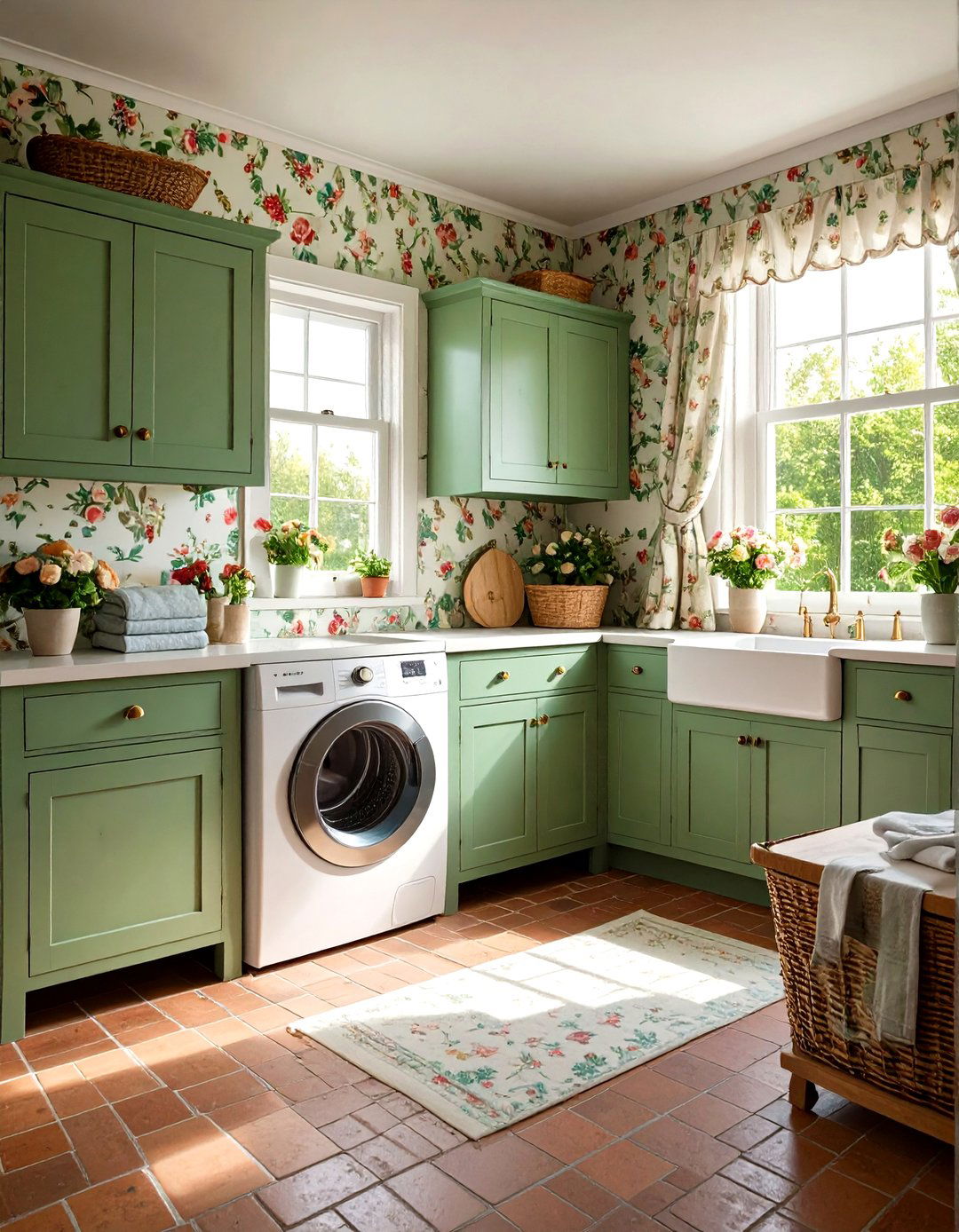 English Cottage Laundry Room - 30 laundry decor ideas