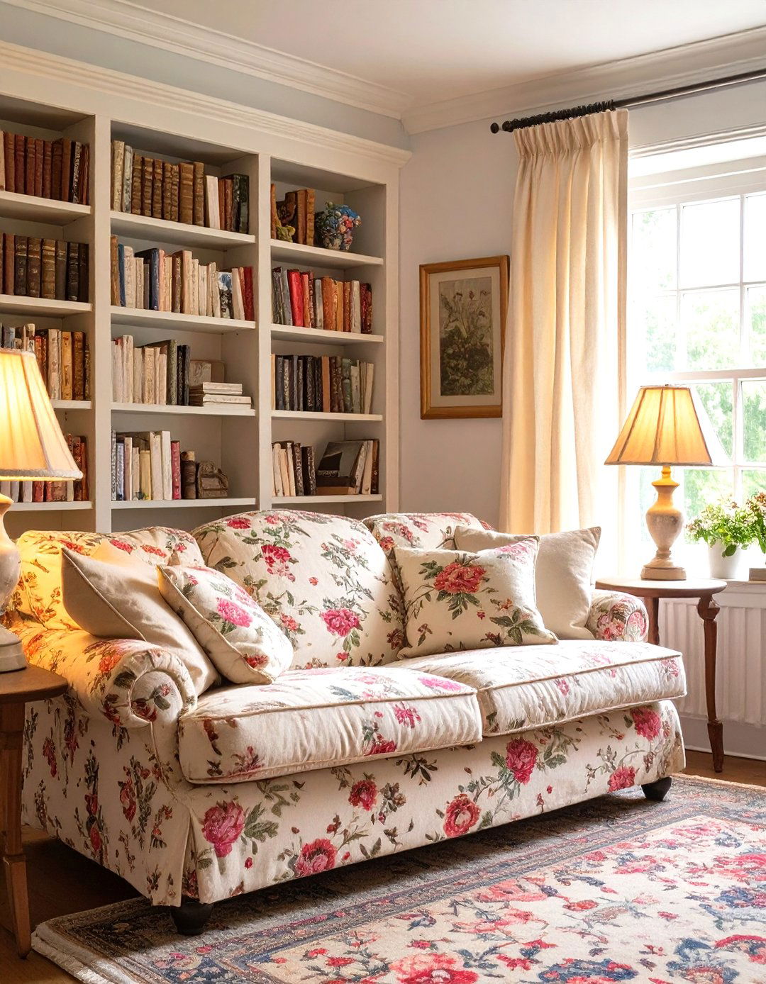English Cottage for a Compact Living Room - 30 interior design styles for small spaces ideas