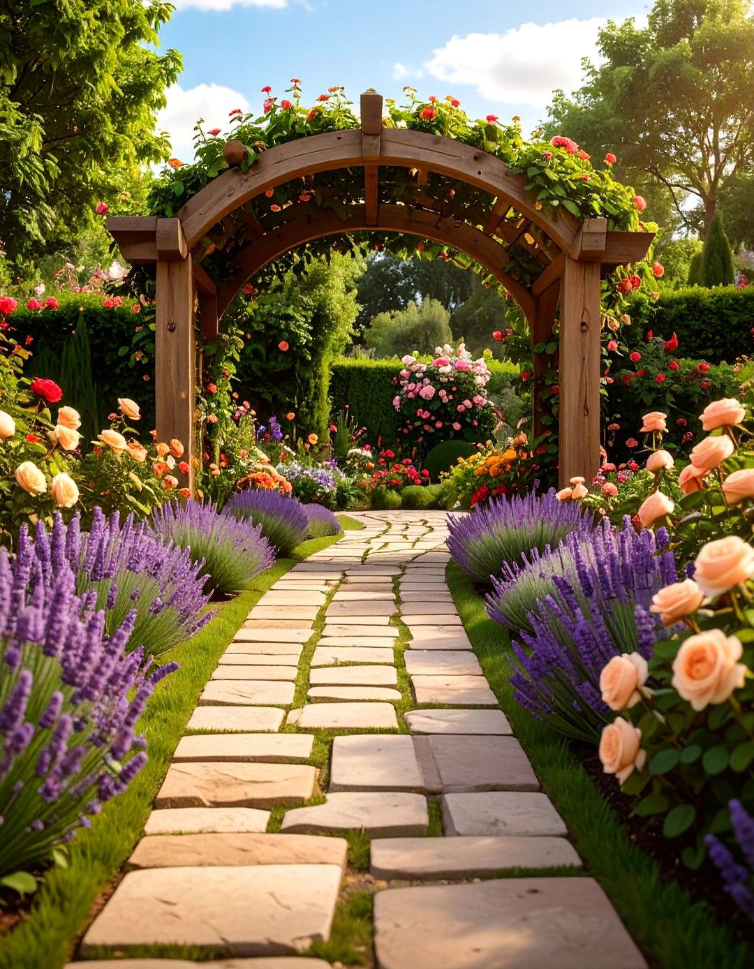 English Country Garden Pathway - 30 homestyler -house design 3d ideas