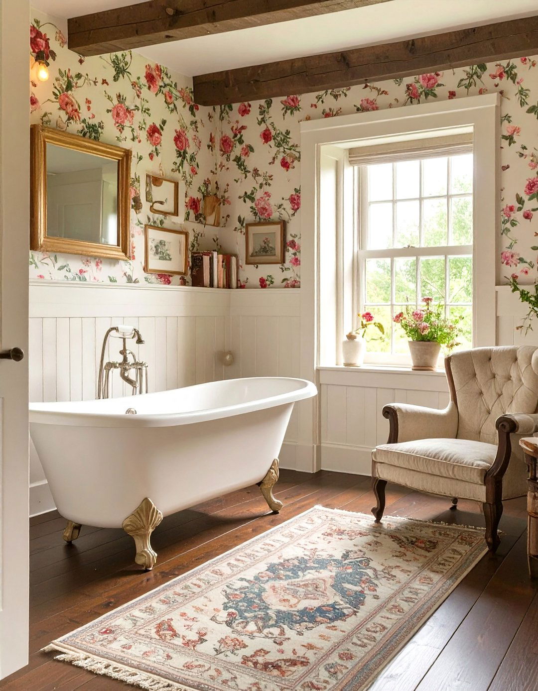 English Countryside Bathroom - 30 bathroom makeover ideas
