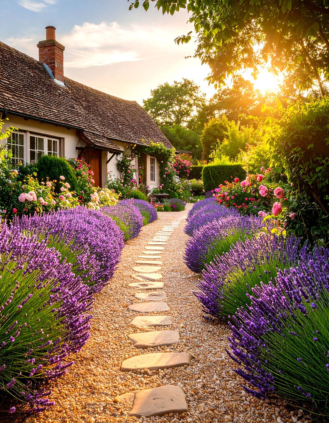 English Countryside Gravel Path - 30 gravel garden ideas