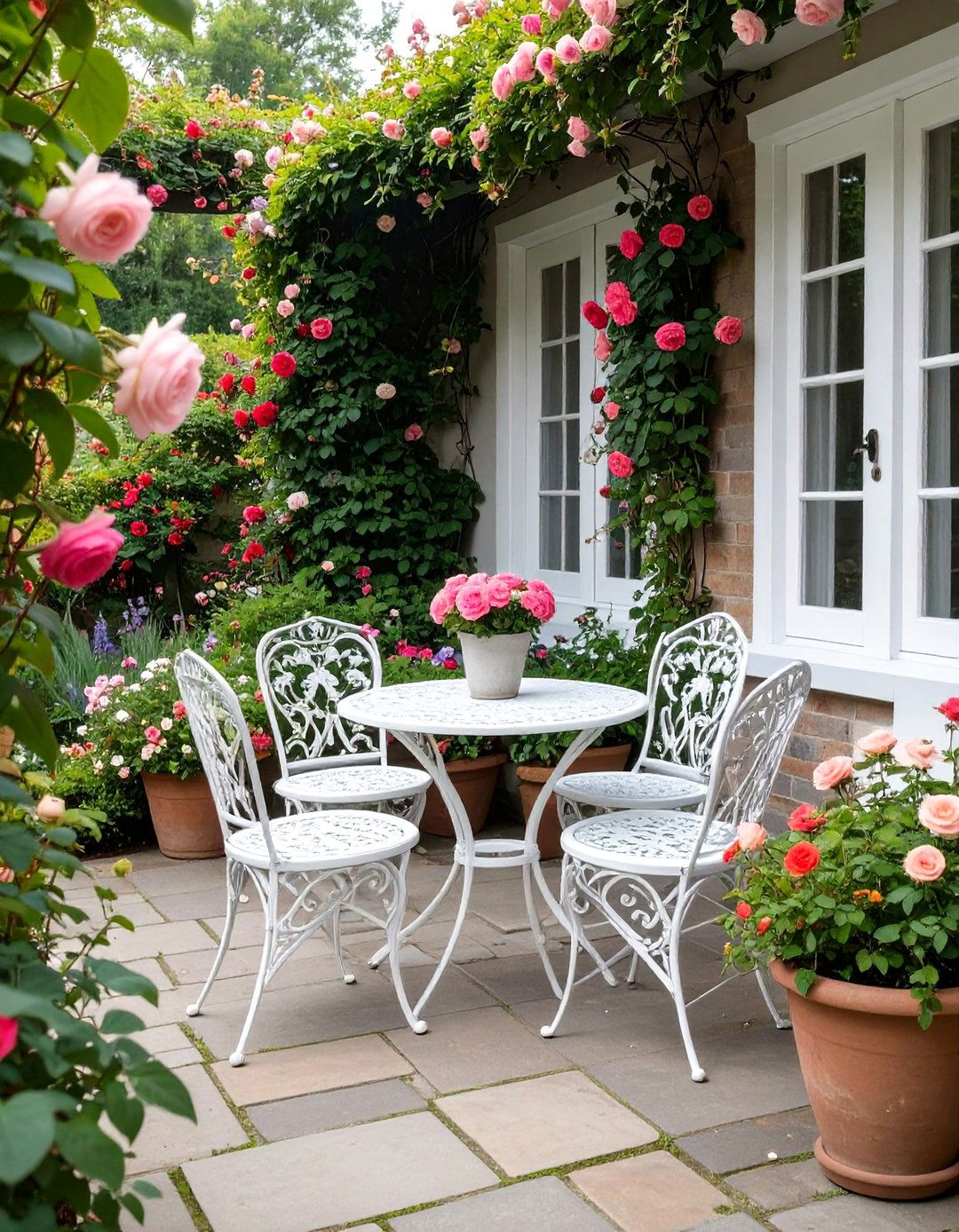 English Garden Back Porch - 30 back porch designs
