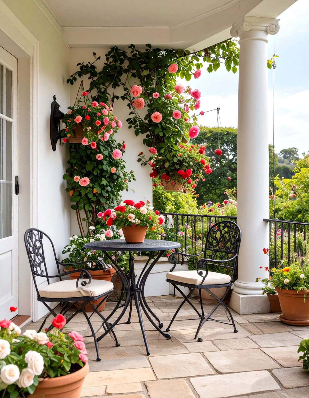 English Garden Back Porch - 30 back porch decorating ideas