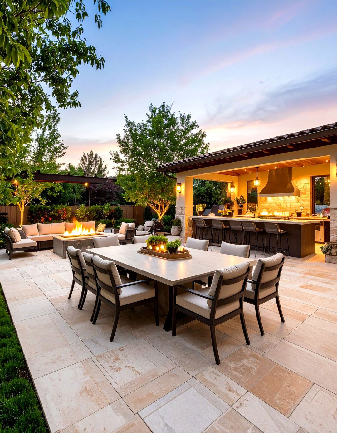 Entertainment Focused Patio Layout - 30 patio furniture layout ideas