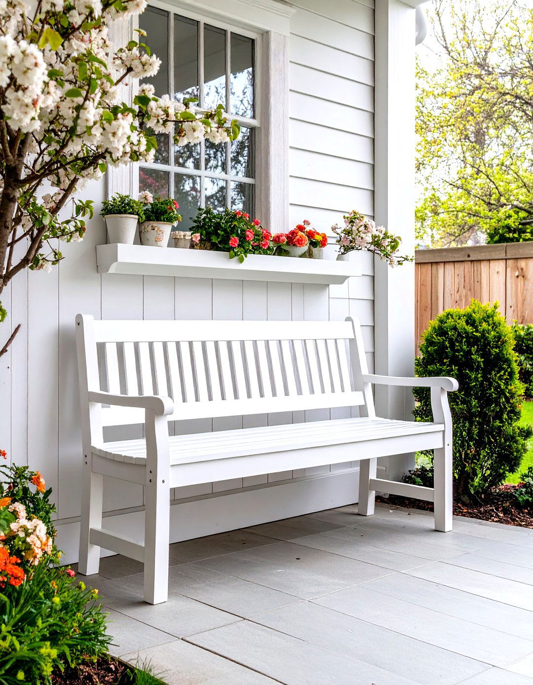 Entryway Bench with a Hall Tree - 30 entryway bench ideas