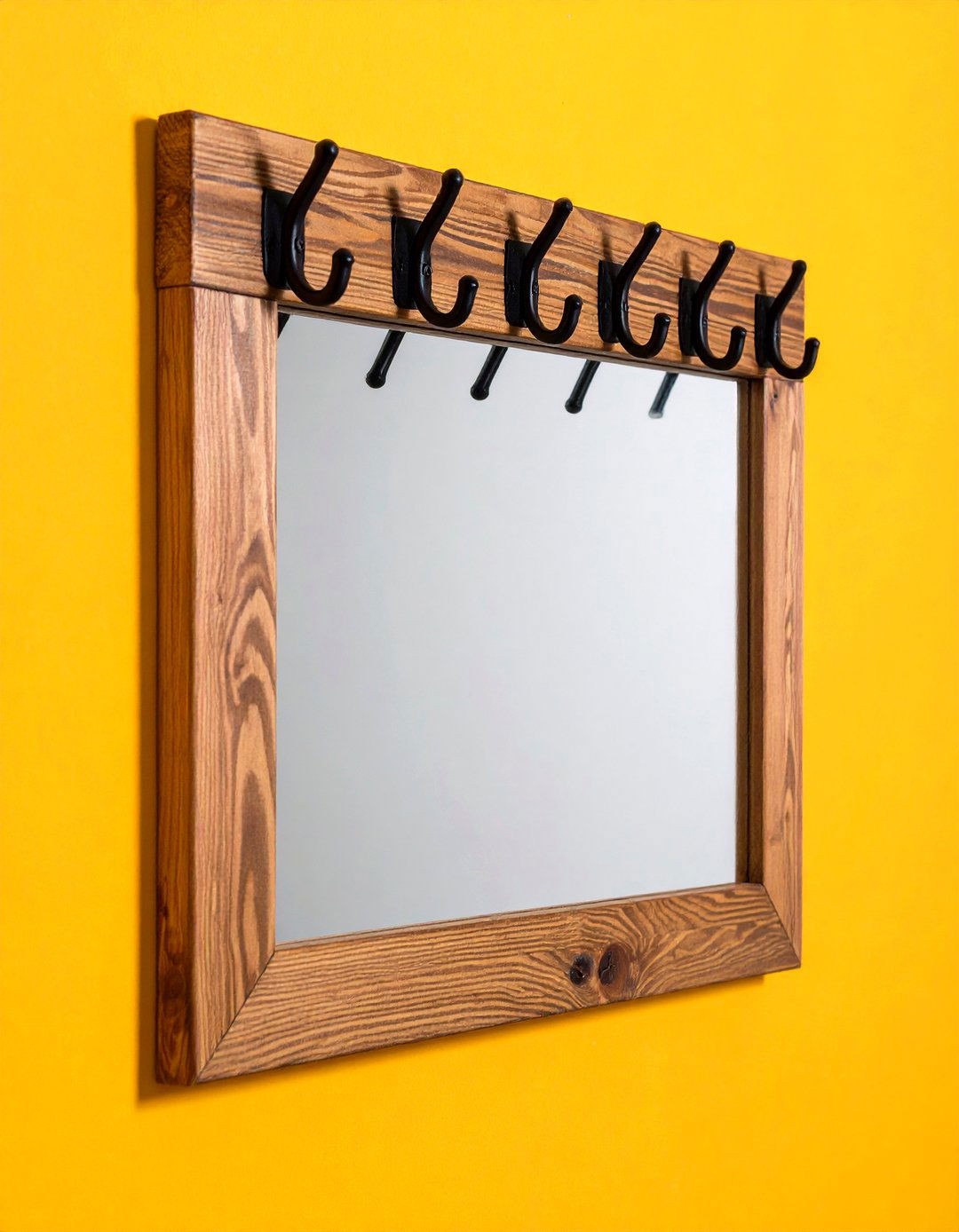 Entryway Mirror with Hooks - 30 entryway mirror ideas