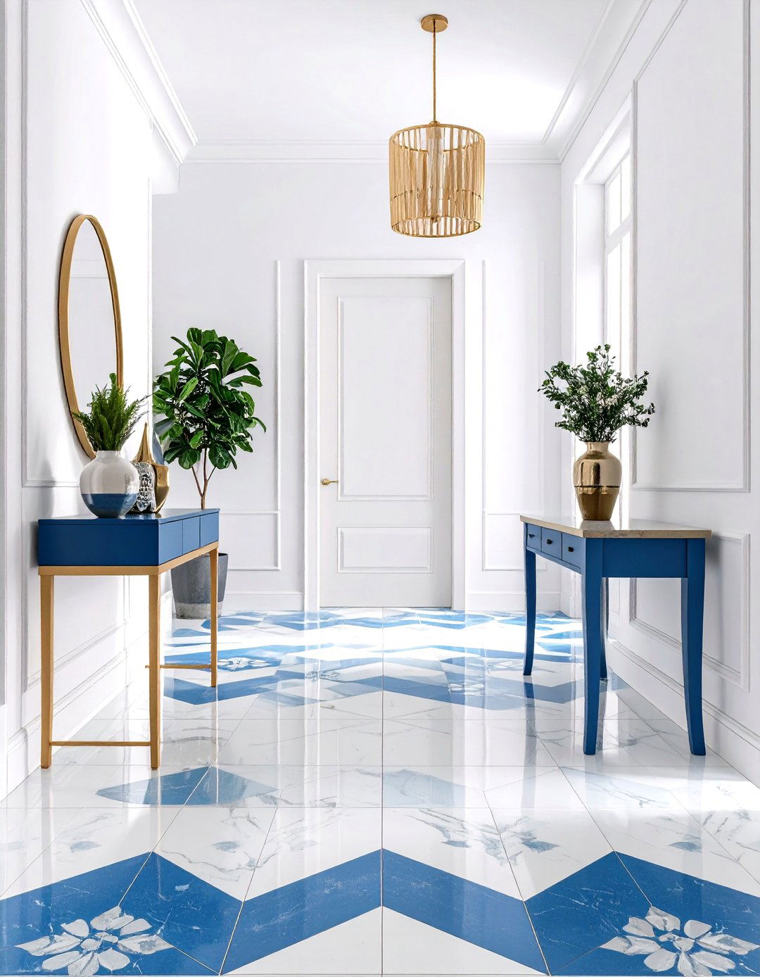 Entryway with Statement Flooring - 30 entryway inspiration