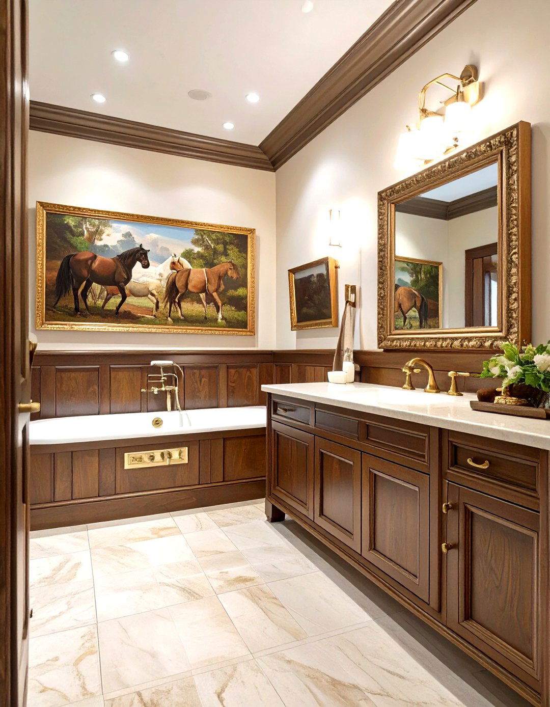 Equestrian Themed Bathroom Art - 30 bathroom art ideas