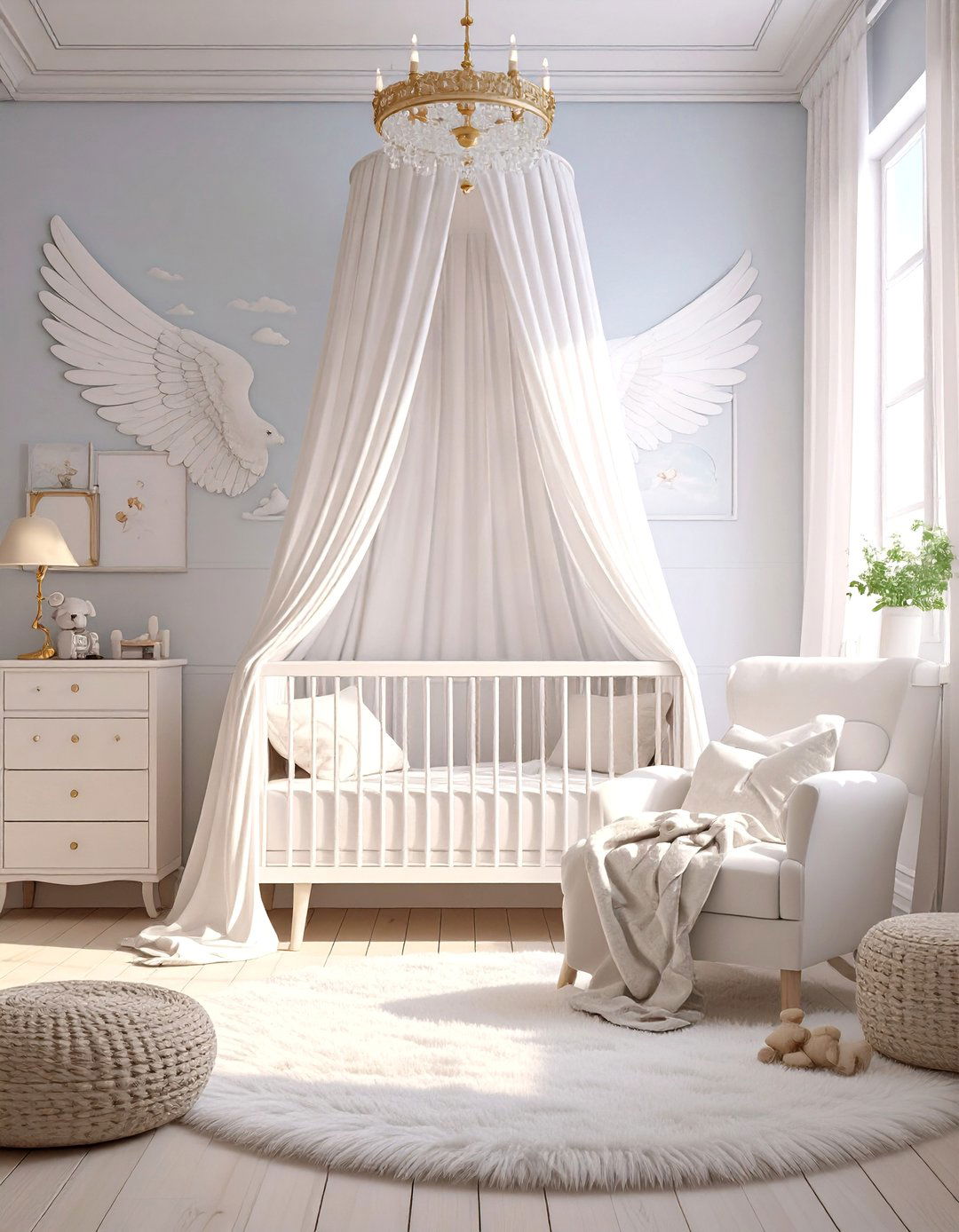 Ethereal Angelic Bedroom - 30 baby girl bedroom ideas