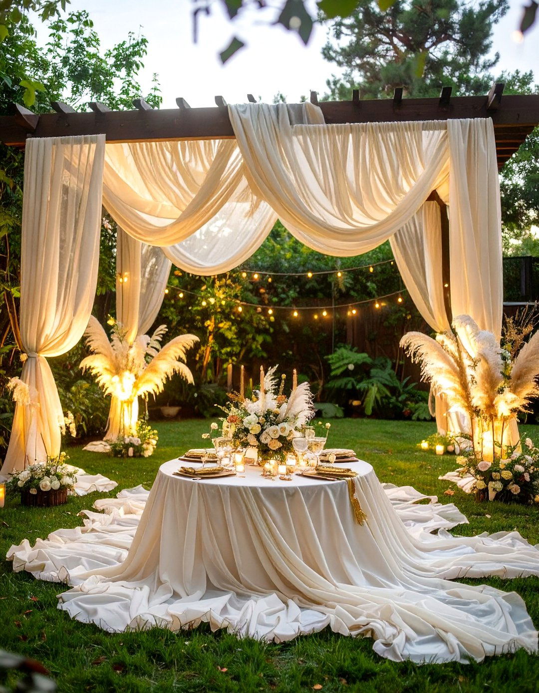 Ethereal Angelic Dream - 30 backyard sweet 16 party ideas at home