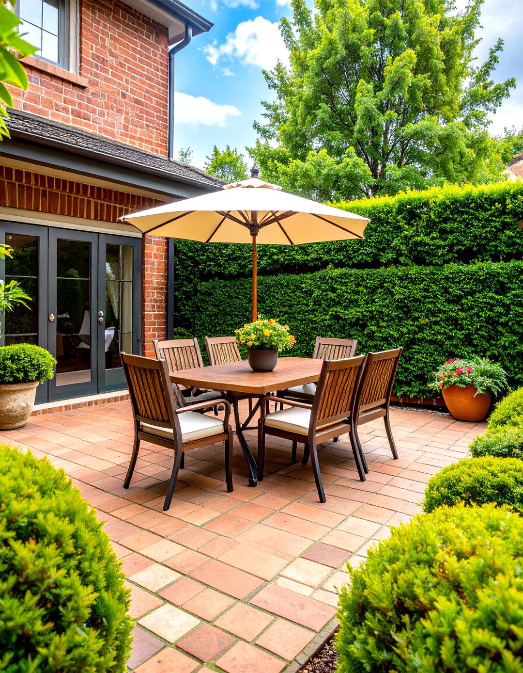 Evergreen Hedges for Year Round Greenery - 30 patio privacy ideas