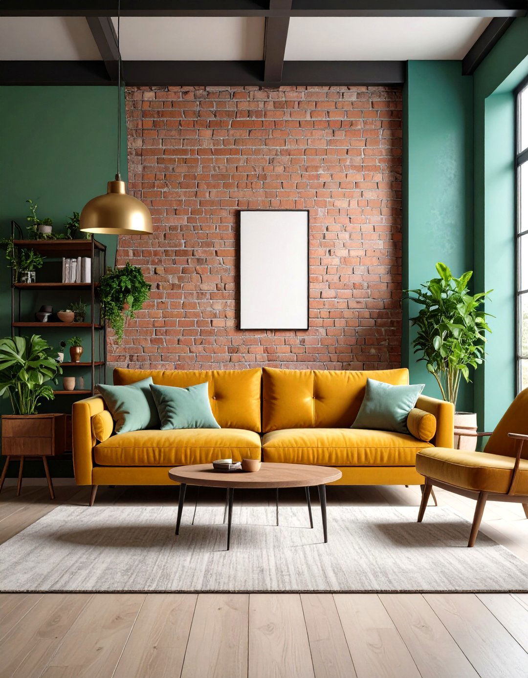 Exposed Brick Accent Walls - 30 retro interior design ideas