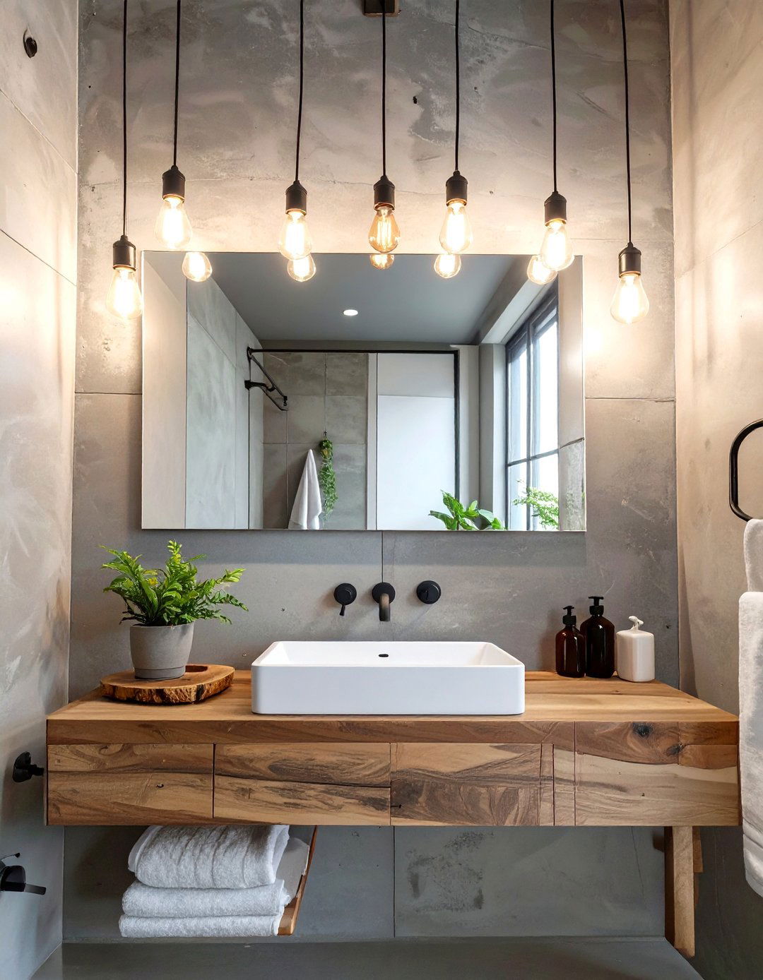 Exposed Bulb Bathroom Lighting - 30 bathroom lighting ideas over mirror