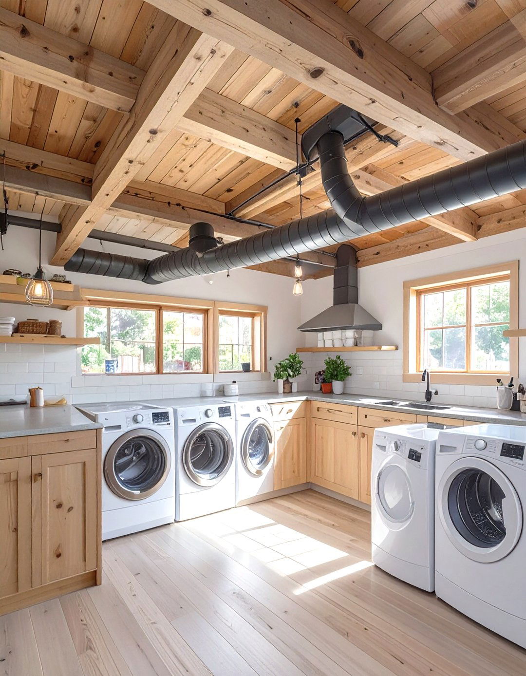 30 Unfinished Basement Laundry Room Ideas for Homes - We Love Home Blog