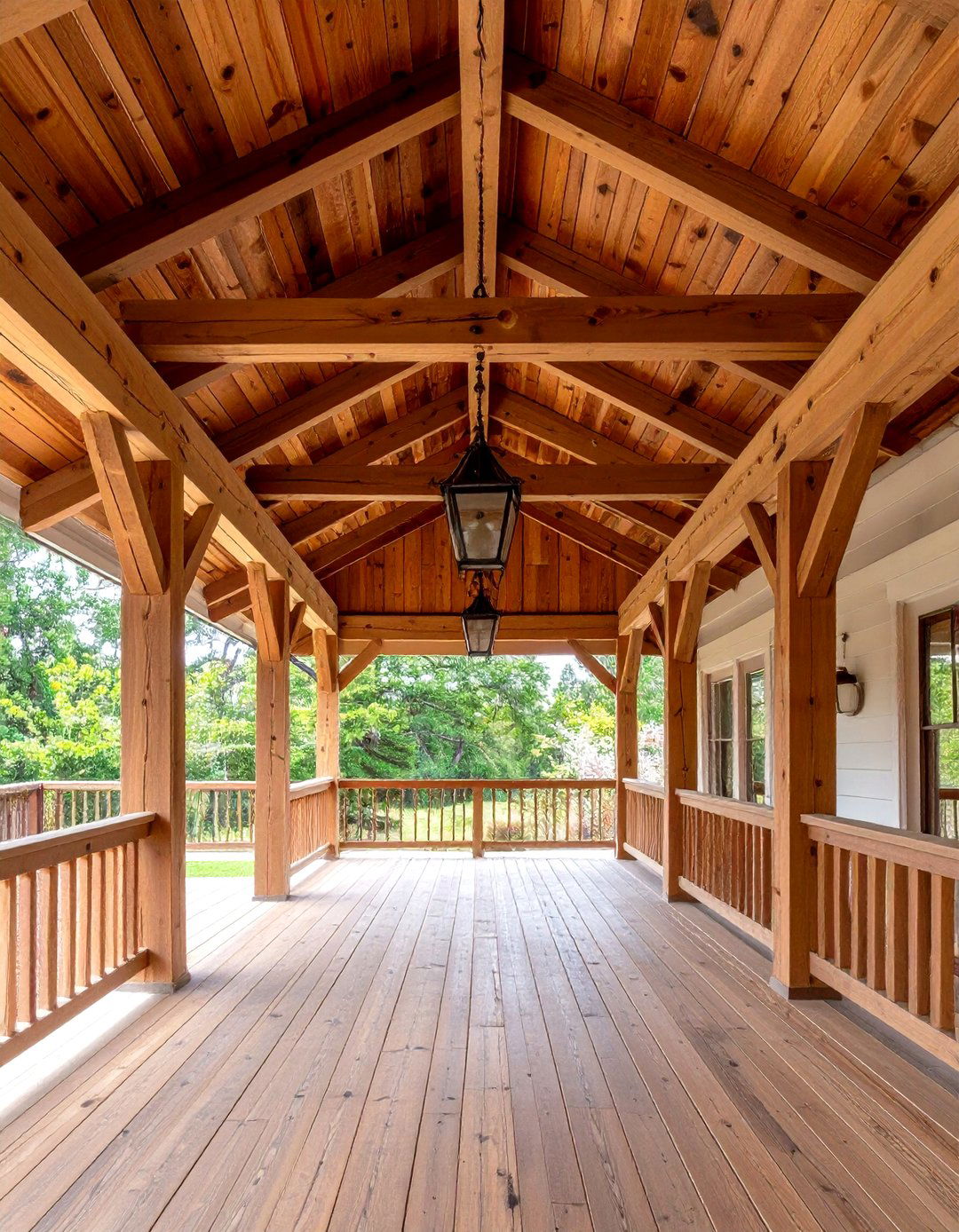 Exposed Rafters Porch Ceiling - 30 inexpensive porch ceiling ideas