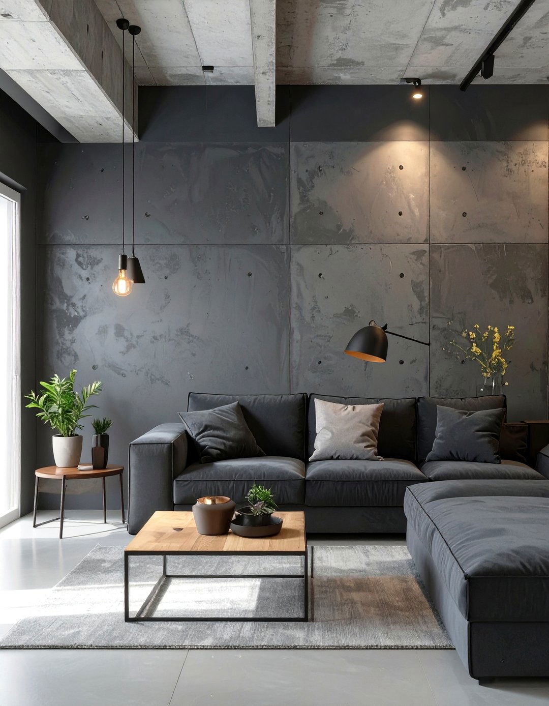 Exposed and Painted Foundation Walls - 30 basement wall ideas not drywall