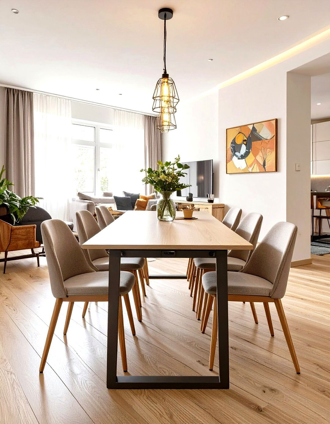 Extendable Dining Table for Flexibility - 30 small living room dining room combo layout ideas