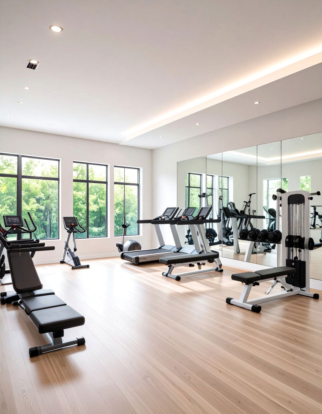 Extra White A Bright and Functional Home Gym - 30 2025 paint color trends sherwin williams