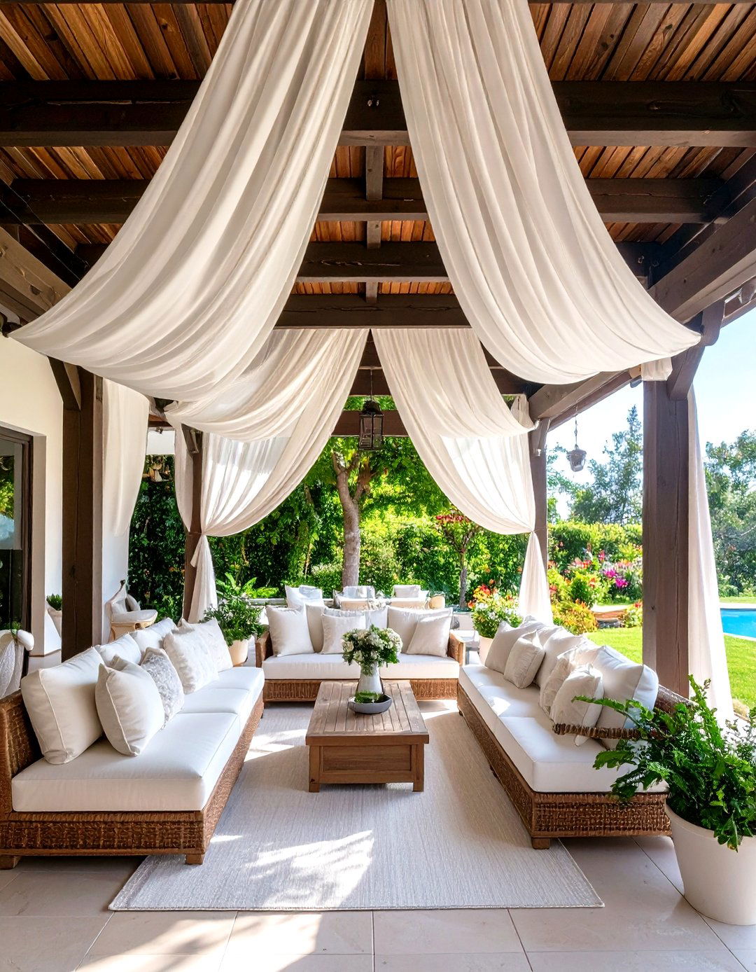 Fabric Canopy Patio Ceiling - 30 patio ceiling ideas