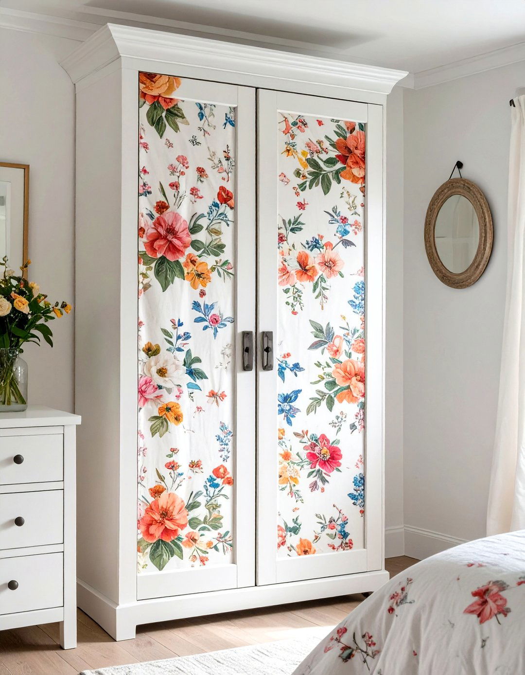 Fabric Covered Closet Doors - 30 diy closet door ideas