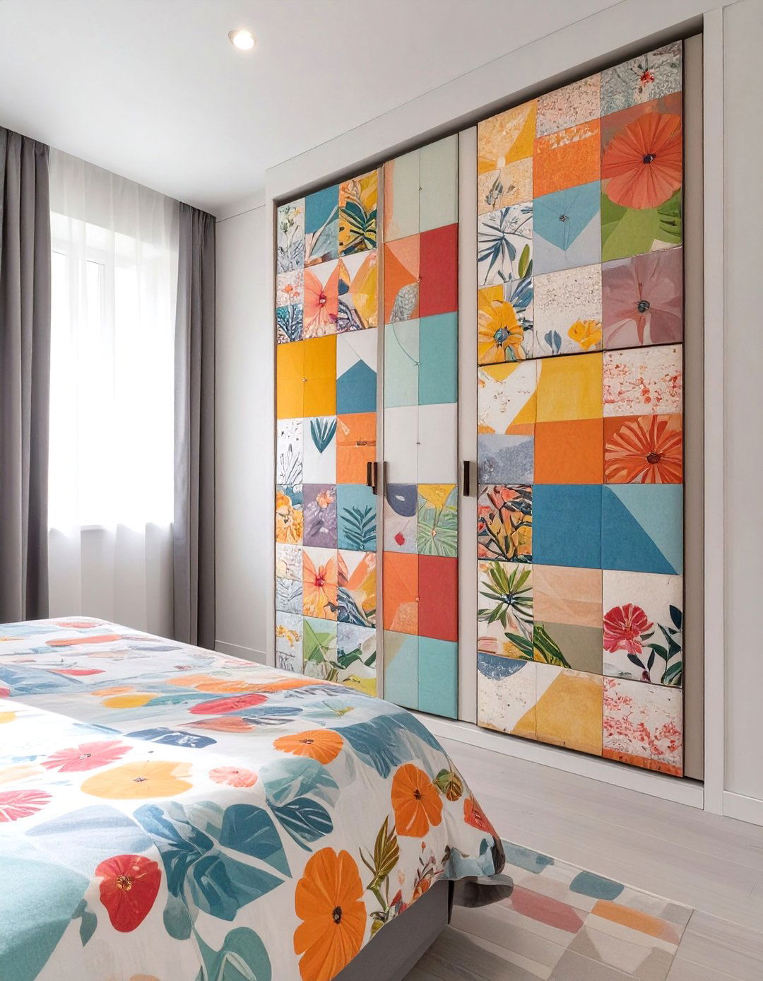 Fabric Covered Closet Doors - 30 closet door ideas for bedroom