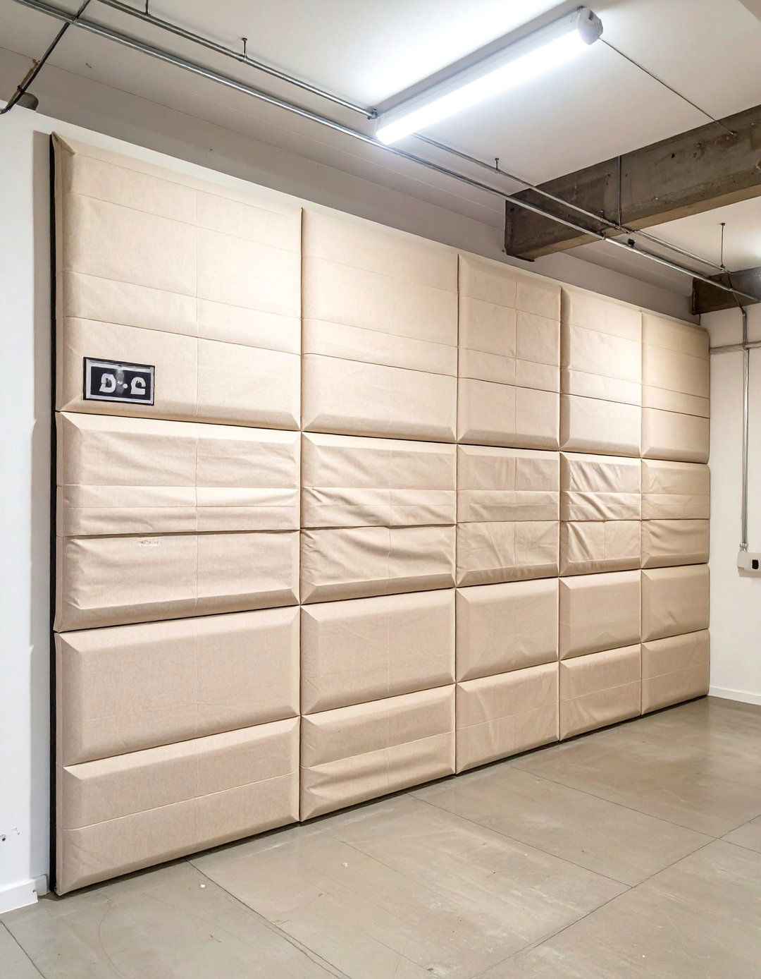Fabric Covered Wall Panels - 30 cheap garage wall ideas
