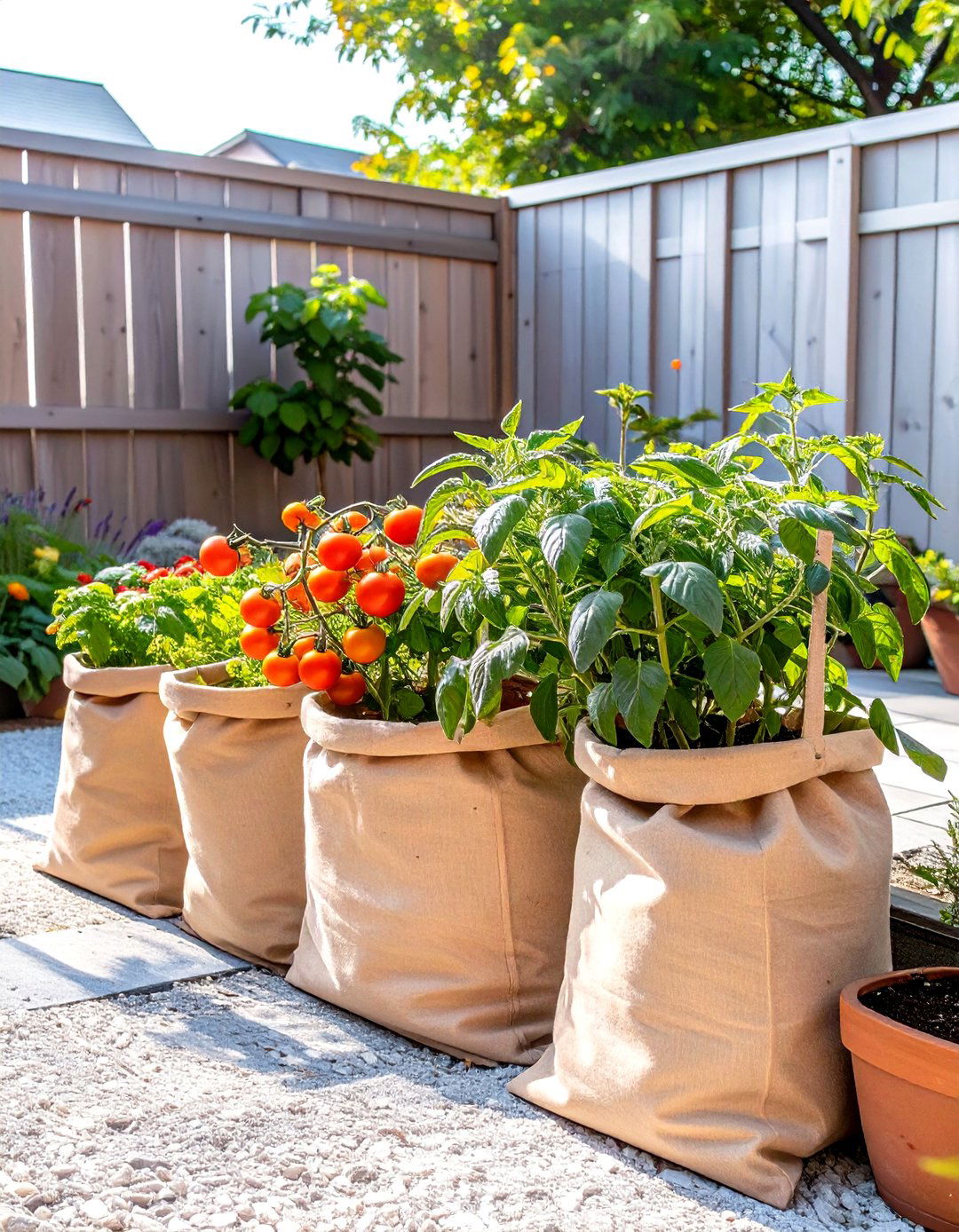 Fabric Grow Bag Small Backyard Vegetable Garden - 30 small backyard backyard vegetable garden ideas