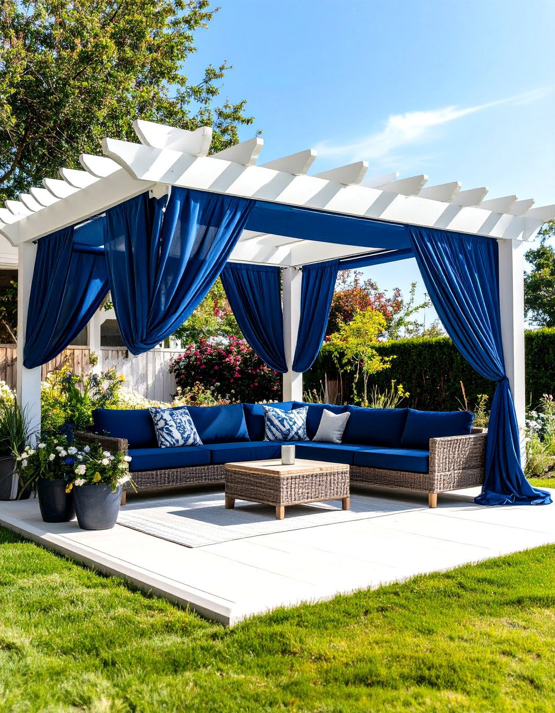 Fabric Roman Shade Patio Canopy - 30 patio canopy ideas