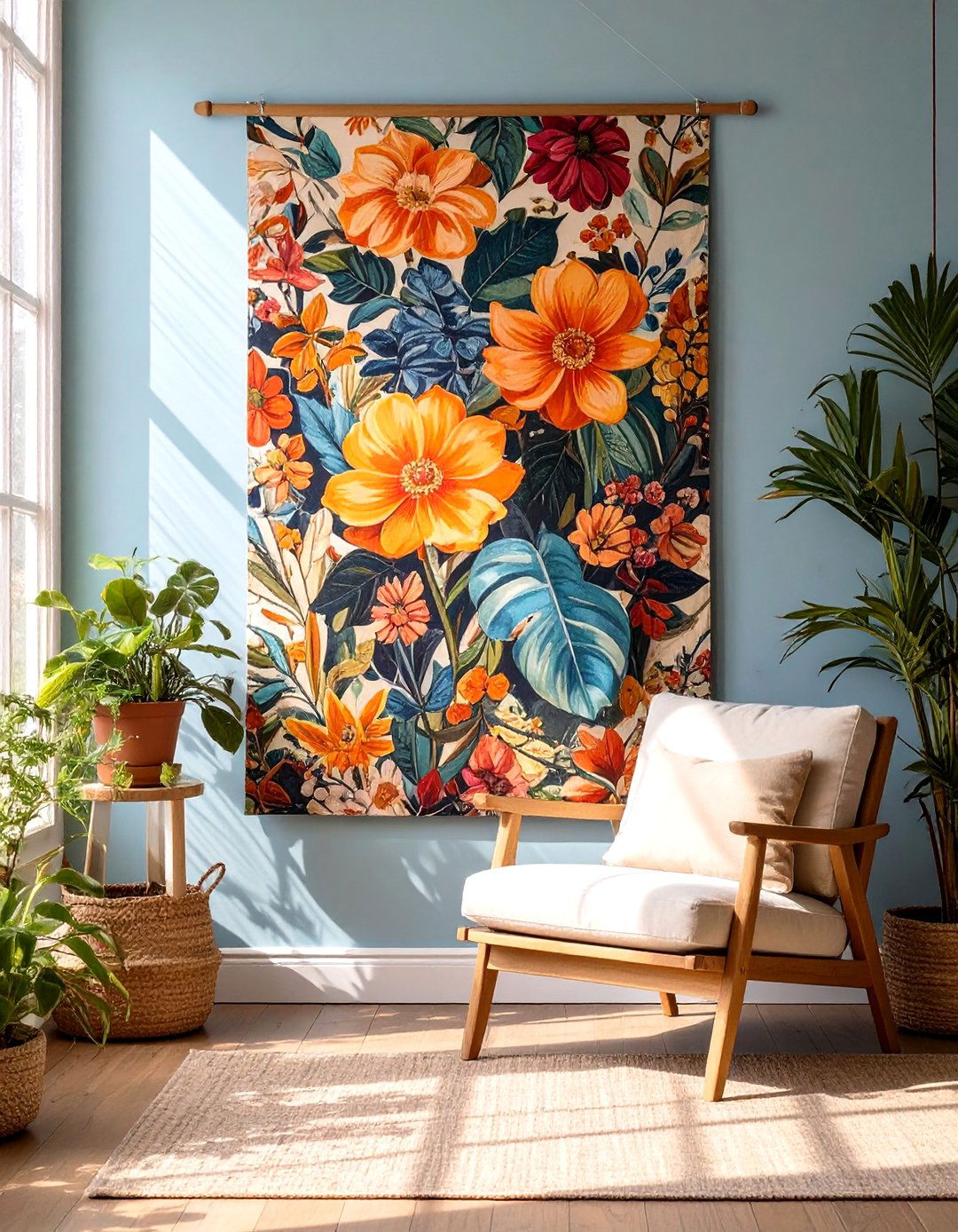 Fabric Wall Tapestry - 30 diy wall decor ideas
