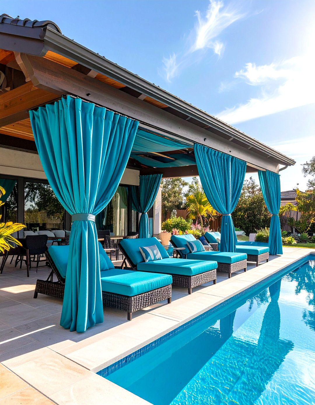 Fade Resistant Sunbrella Patio Curtains - 30 patio curtain ideas