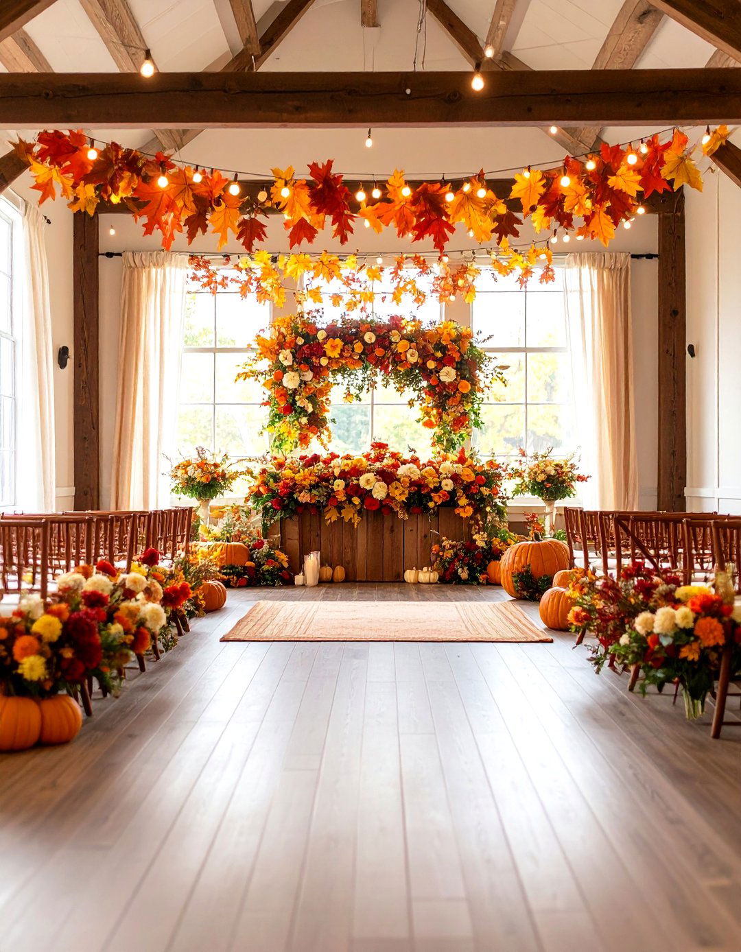 Fall Foliage and Flowers - 30 fall baby shower ideas