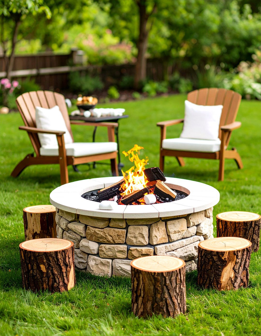 Family Friendly Smores Station Fire Pit - 30 fire pit landscaping ideas