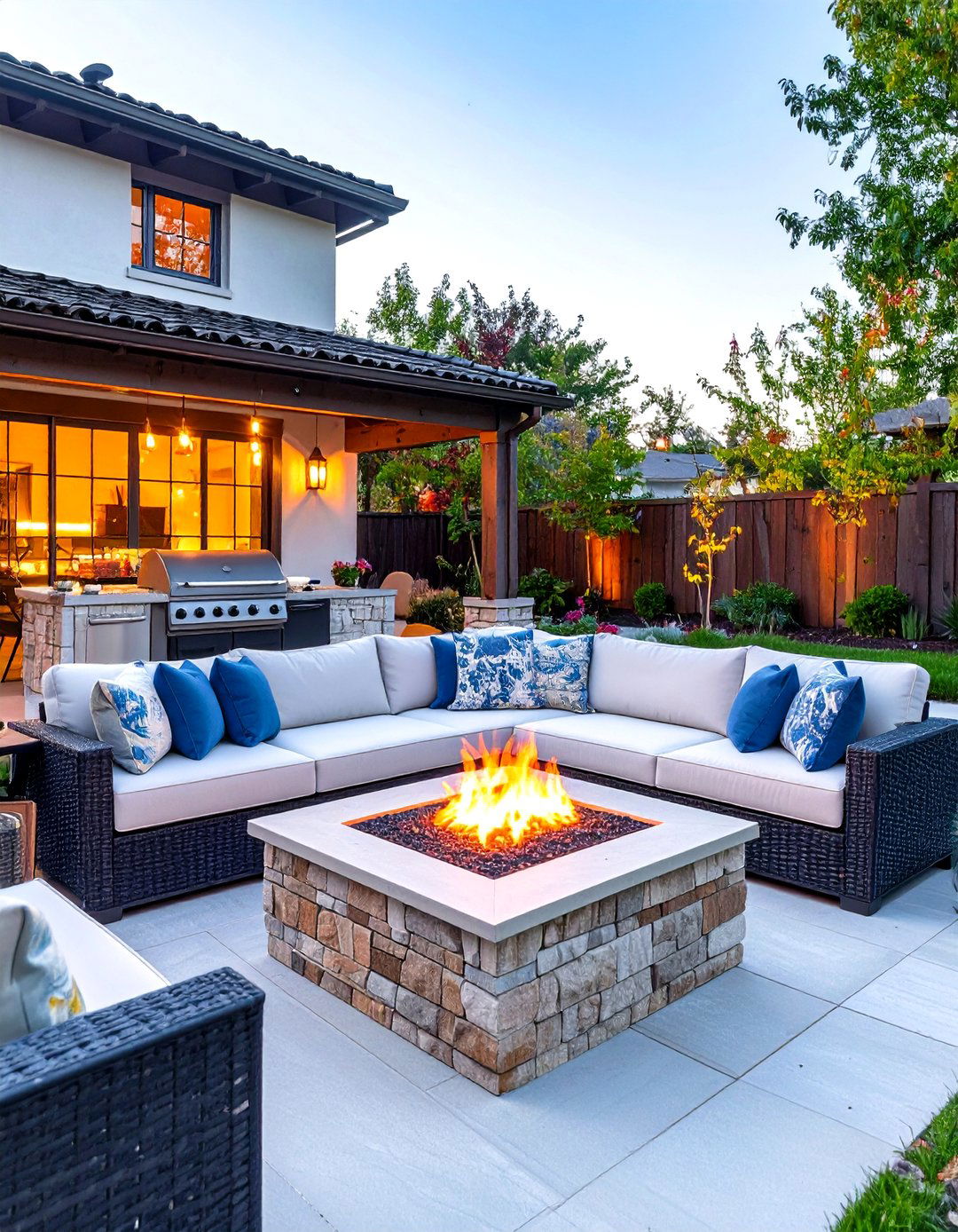 Family Friendly Smores Station Firepit - 30 firepit patio ideas
