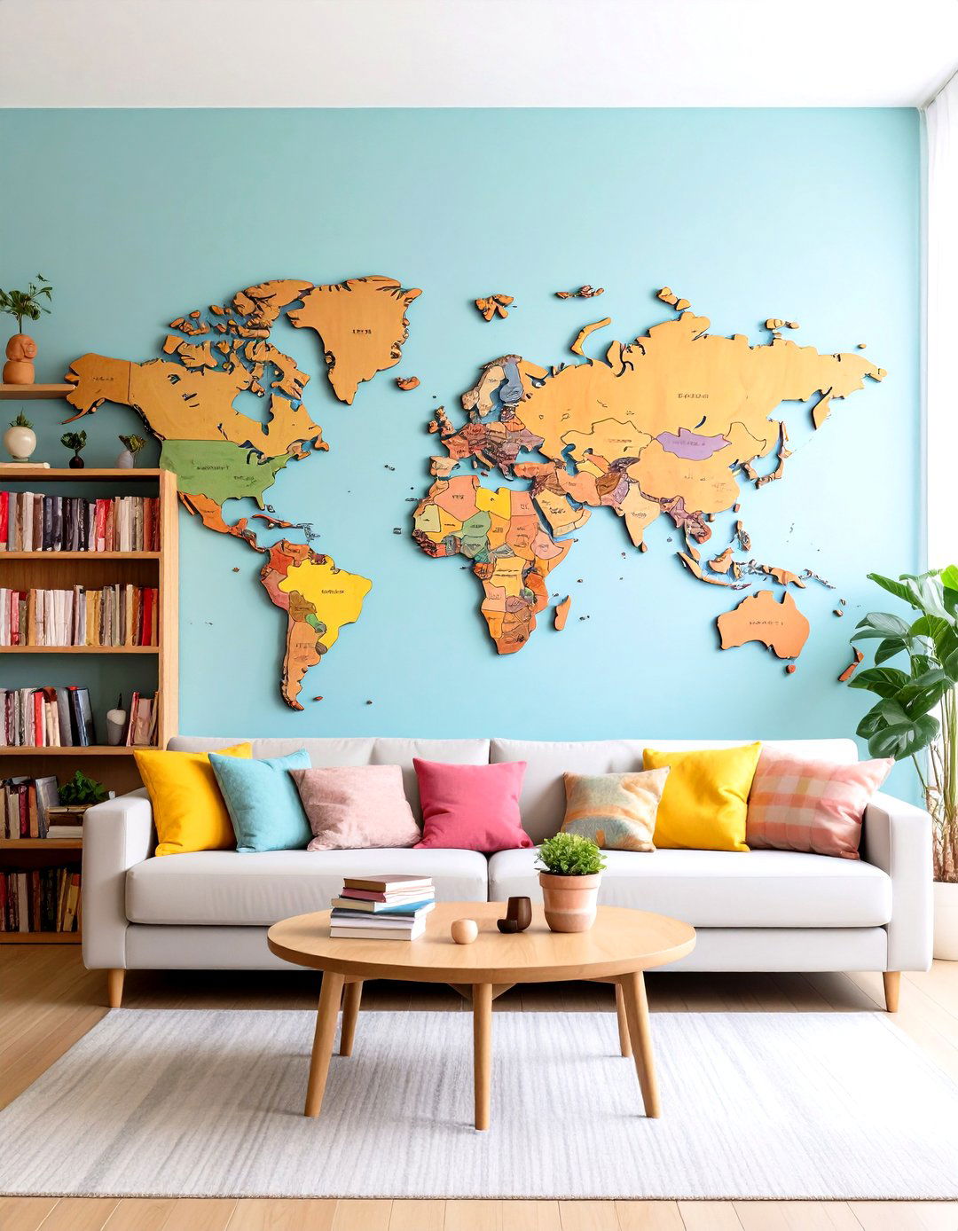 Family Photo Gallery Wall - 30 living room wall art ideas