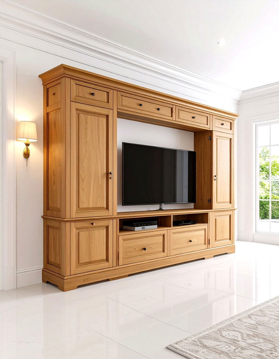 Family Room with a TV Hidden by Cabinetry - 30 family room ideas with tv