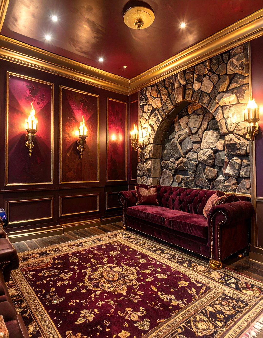 Fantasy Kingdom Game Room - 30 game room paint ideas