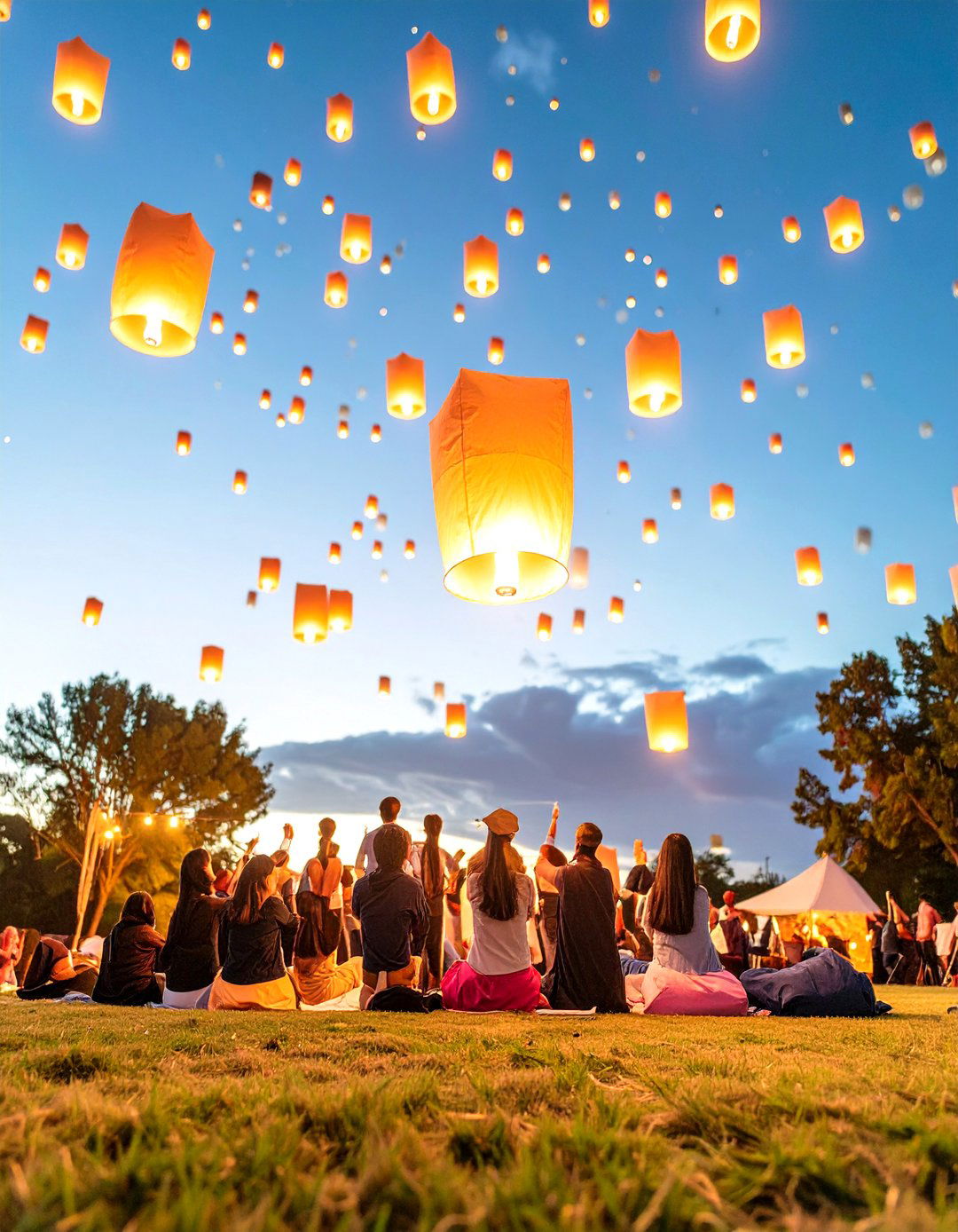Farewell Lantern Release - 30 outdoor graduation party ideas