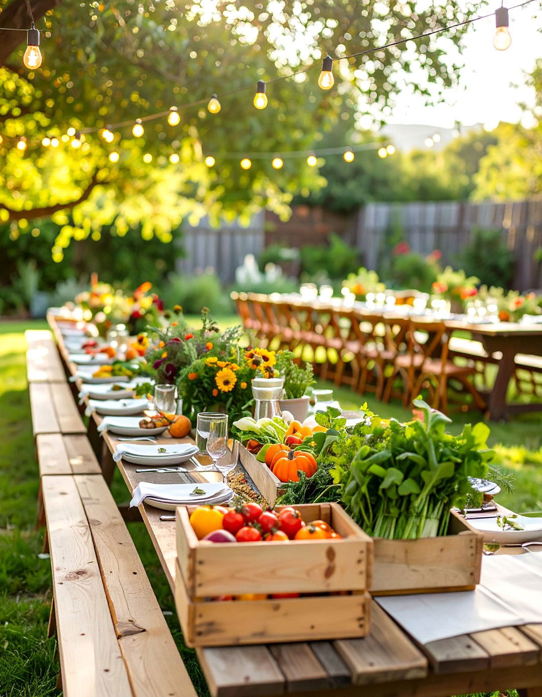 Farm to Table Harvest Backyard Wedding - 30 backyard wedding ideas
