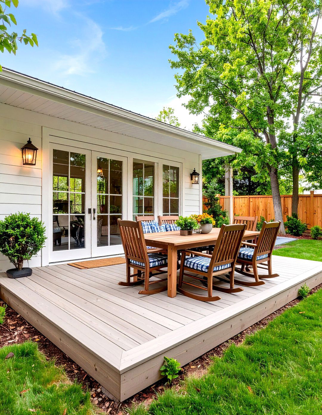 Farmhouse Charm Screened Deck - 30 inexpensive screened in deck ideas