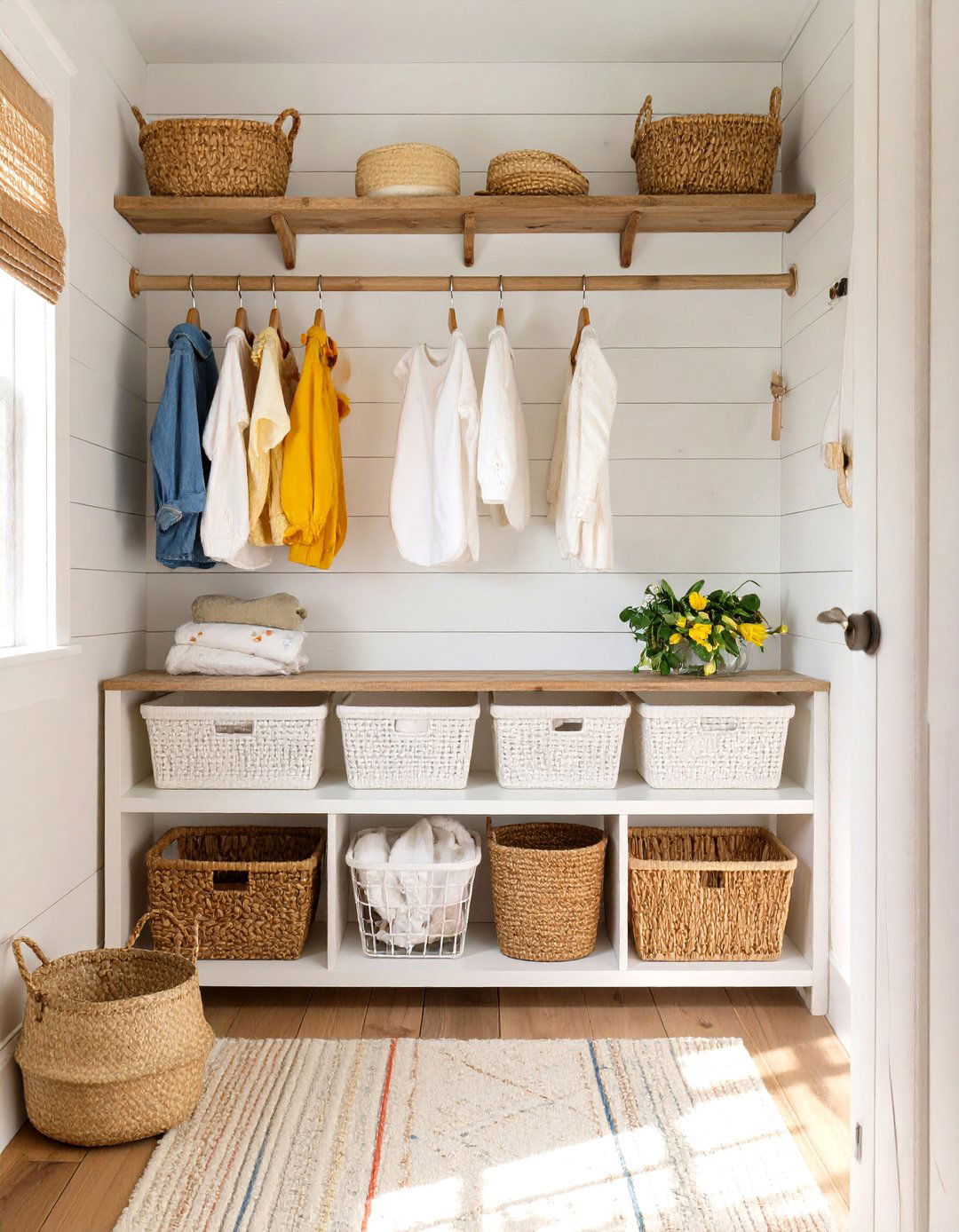Farmhouse Fresh Closet Design - 30 baby closet ideas