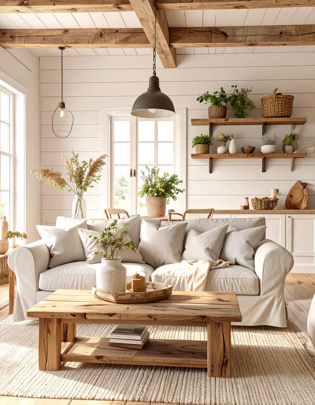 Farmhouse Fresh Living Room - 30 cute living room ideas