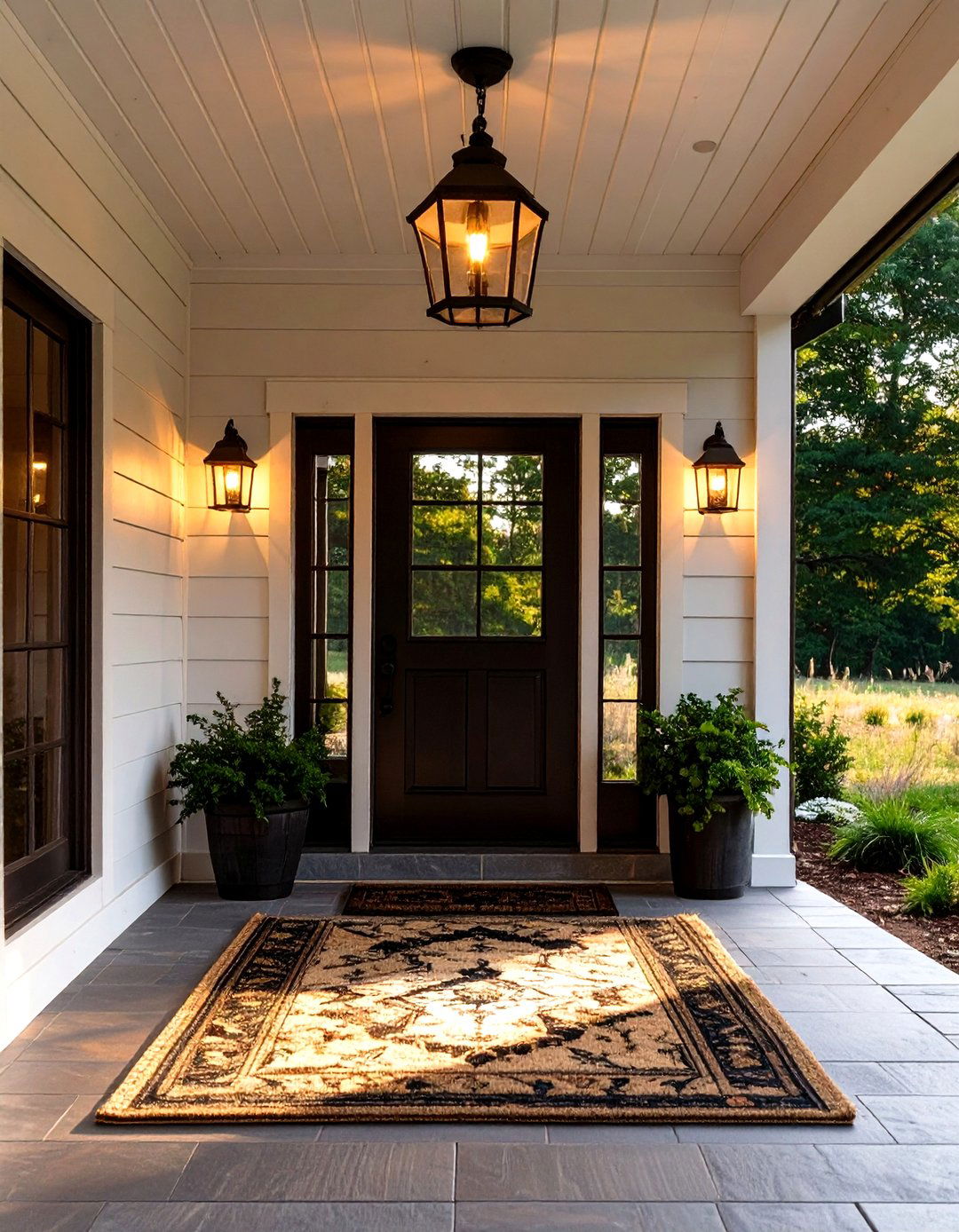 Farmhouse Gooseneck Barn Lights - 30 outdoor  lights ideas