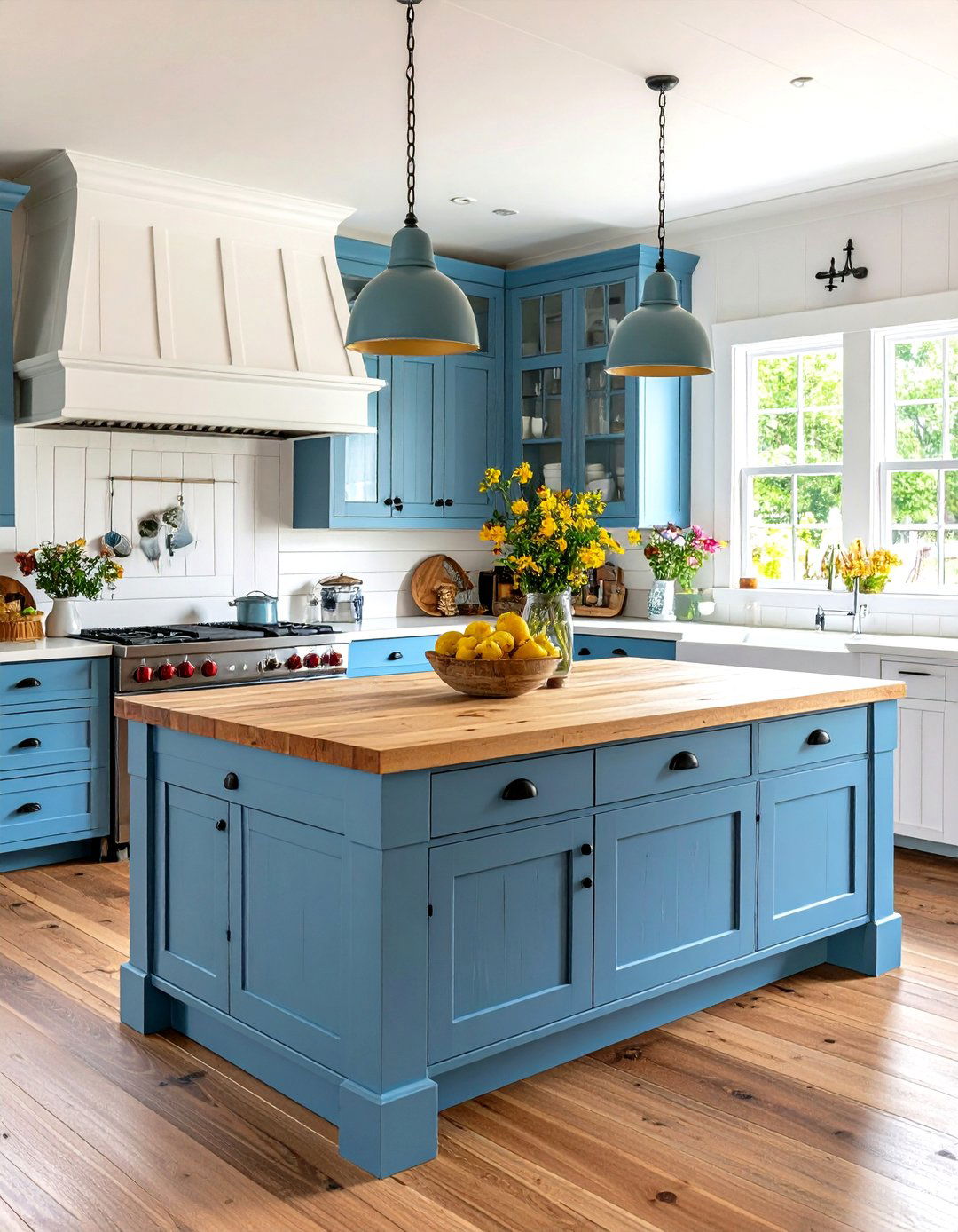 Farmhouse Kitchen Island with Beadboard Paneling - 30 rustic farmhouse kitchen island ideas